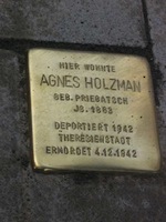 Stolperstein für Agnes Holzmann